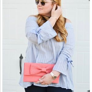 Striped Off The Shoulder Top